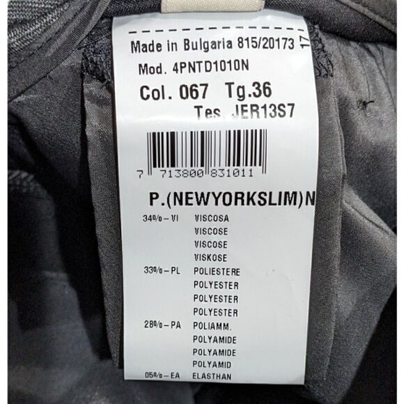 New Maison's Forte Dei Marmi New York Slim Pant Camo Tonal Jacquard Size EU 36 - Picture 12 of 12